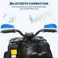 thumbnail image 4 of EDTara 12V Toddler Electric Car with Remote Control, Kids Ride On Car with Bluetooth USB Music Player, 2x35W Motor, LED Headlights, 4 of 8