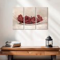 thumbnail image 2 of Elephant Stock Quartet Of Roses Wall Art - Horizontal Multi Panel Canvas - Living Room Wall Decor - Floral And Botanical Multi Panel - Red And Pink Decor By Claudia Drossert - 23" x 14", 2 of 4