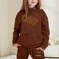 thumbnail image 2 of Jamsmile Child Toddler Girls Sets Long Sleeve Graphic Print Hoodies Tops + Pants Kids Outfits Sweat Suit, 2 of 4