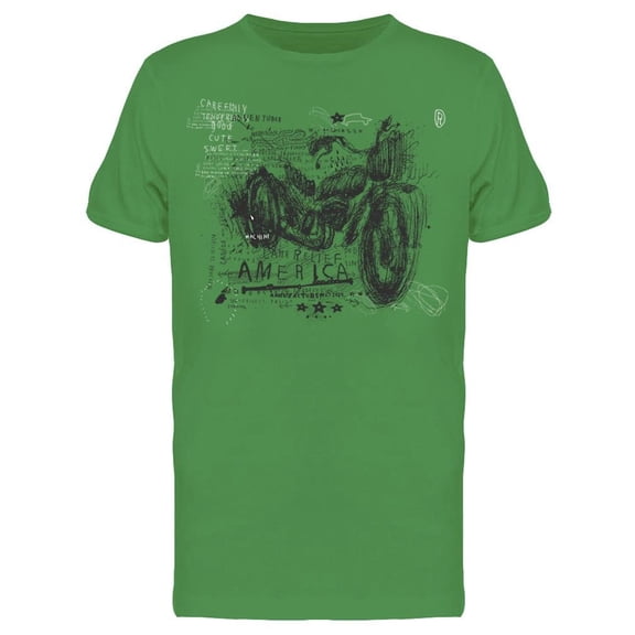 Symbolic Motocross Design Tee Men's -Image by Shutterstock