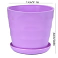 thumbnail image 4 of Dsseng Pot de Fleurs en Plastique Coloré pour Décoration Intérieure, Cactus, Succulentes, 4 of 5