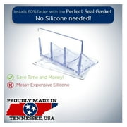 20 Pack Jumbo Snow Guard UV Clear Includes Perfect Seal Gasket and Mounting Screws Stop Snow and Ice from Sliding Off Your Metal Roof Roofing Gutter Guards Stops Stoppers Blocks Blox