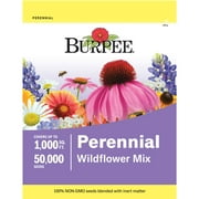 Burpee Perennial Wildflower Seeds Mix  Non-GMO, Attracts Pollinators, Perennial Flowers, 50,000 Seeds, 1 Bag