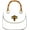 White, variant on Women Trendy Saddle Bag Special Retro Handle Bags Color Strap Shoulder Bag