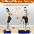 thumbnail image 5 of ZENY Waver Vibration Plate Exercise Machine w/ Auto-Switch Mode Full Body Workout, Blue, 5 of 11