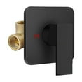 thumbnail image 2 of Shower Faucet Set Black Rain Shower Head Combo with Mixer Valve Kit Wall Mounted, 2 of 9