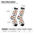 thumbnail image 2 of Hirioo Colorful Butterfly Pattern Adult Middle Tube Socks Breathable Sock Non-Pilling,Contrasting Color Design, 2 of 6