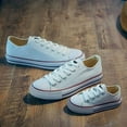 thumbnail image 3 of Boys and Girl Low Top Canvas Kids Lace up Sneakers, 3 of 8