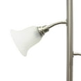 thumbnail image 5 of Mod Lighting and Decor 71" Silver Torchiere Floor Lamp with Two Reading Lights, 5 of 9