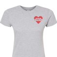 thumbnail image 3 of Star Wars - Valentine Heart Logo - Juniors Fitted Graphic T-Shirt, 3 of 5
