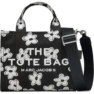Marc Jacobs The Mini Turnlock Leather Crossbody Tote Bag In Black