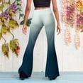 thumbnail image 6 of Gradient Flare Pants Elastic Waist Wide Leg Pants for Women Stretchy and Soft, 6 of 6