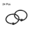 thumbnail image 3 of Uxcell Loose-Leaf Binder Rings, 30mm/ 1.18" Metal Book Ring, Black, 24Pack, 3 of 5