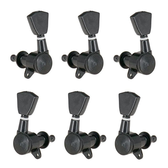 Guitarras Acústicas Cerradas 6 Piezas Tuning Cvijas Afinadoras Negro 3R3L Yuyangstore Clavijas de afinación de guitarra
