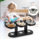 thumbnail image 2 of Adjustable Raised Cat Bowls Set - 15 Degree Tilted Stainless Steel Pet Feeder with Wooden Stand for Food & Water, 3-in-1, 2 of 5