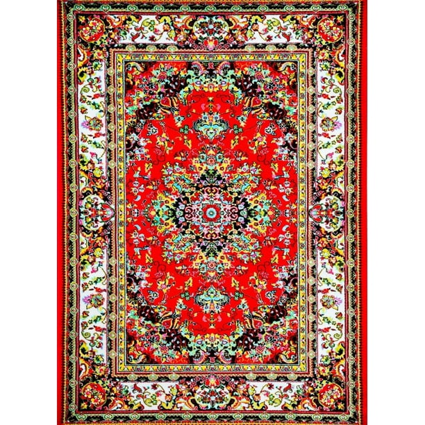 Persian Rugs A100 Red Oriental Area Rug 2x3