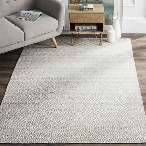 Safavieh Kilim Lavern Geometric Wool Area Rug, Ivory/Graphite, 5' x 8'