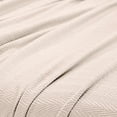 thumbnail image 3 of Superior Metro Chevron All-Season Cotton Blanket, King, Ivory, 3 of 6