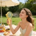 thumbnail image 1 of Portable Outdoor Mini Fan Adjustable Angle Handheld With Three Wind Speeds USB Rechargeable A Summer Coolings Goods, 1 of 6