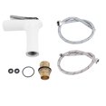 thumbnail image 1 of Bathroom Chrome Faucet Waterfall Mixer One Hole Handle (Silver Chrome UK G1/2"), 1 of 8
