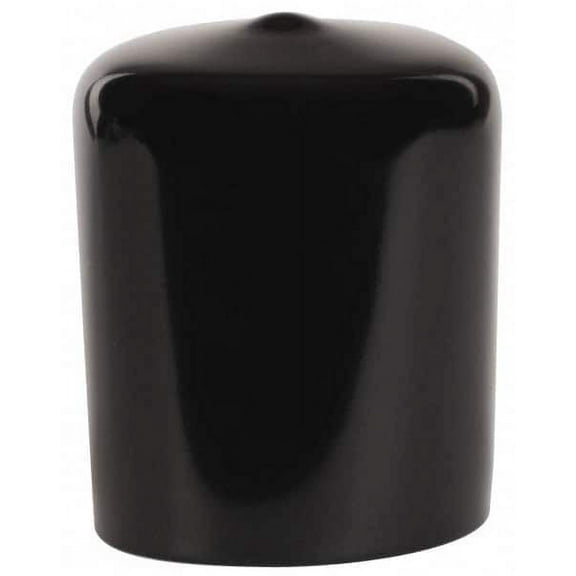 Caplugs 1-1/4" ID, Stretchable Cap 1-1/2" Long, Vinyl, Black