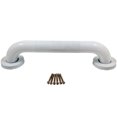 thumbnail image 2 of Knurled Grab Bar, 12 Inches, 1-1/2" Diameter, 1-1/2" Wall Clearance, Concealed Screws, White by Stone Harbor Hardware, 2 of 6