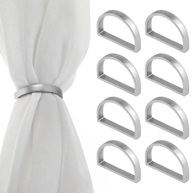 Anillos para servilletas XCF 8 piezas dorados elegantes de metal para decoración de mesas