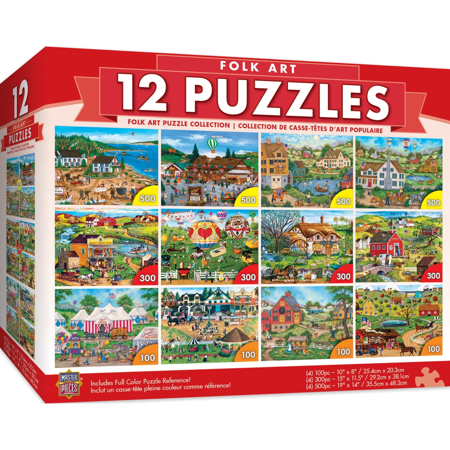 MasterPieces 12pk Artist Gallery Puzzles Landscape & Animal