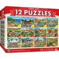 thumbnail image 2 of MasterPieces 12 Pack Jigsaw Puzzles - Folk Art 12-Pack Bundle, 2 of 9
