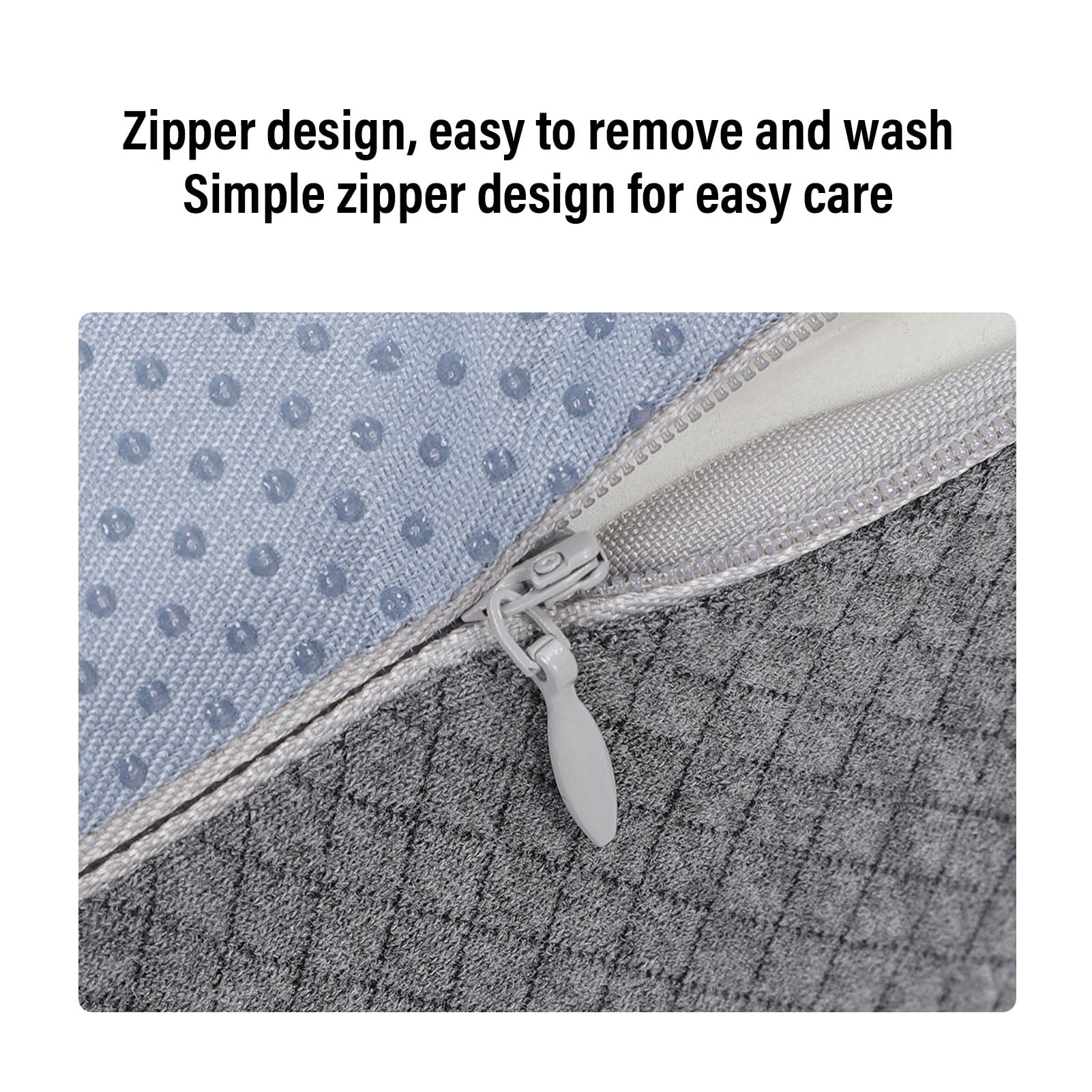 Yajisi Wedge Leg Pillow Multifunctional Detachable Sleeve Memory Foam Elevation Pillow for Sleep and Rest Support, 21.26 inches / 54 cm