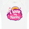 thumbnail image 4 of Inktastic I Love My Nanny Grandchild Girls Baby Bodysuit, 4 of 5