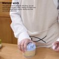 thumbnail image 3 of Garlic Masher Cooking Meat Crusher Pull String Pepper Ginger Grinder Stainless Steel Slicer Washable Vegetable Grinding Chopper White, 3 of 8