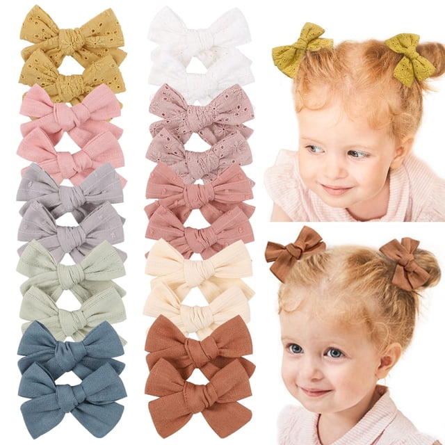 Hair Clip Jollybows 20 unidades de broches con forma de lazo para bebés y niñas