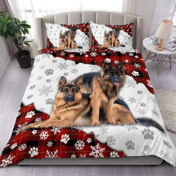 Germanshepherd Juego De Cama, Regalo Para Los Amantes Del Pastor Alemán - Bd318Pa06