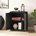 thumbnail image 6 of Evelyn&Zoe AC1694 28 Inch Adjustable Shelves Alston Rectangular Accent Cabinet, Black Grain, 6 of 7