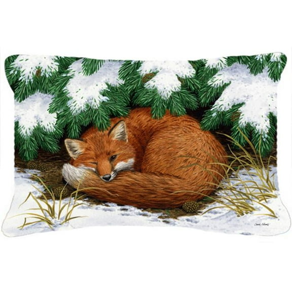 Carolines Treasures  Naptime Fox Fabric Decorative Pillow