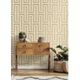 thumbnail image 3 of Advantage Henley Taupe Geometric Grasscloth Wallpaper, 3 of 6