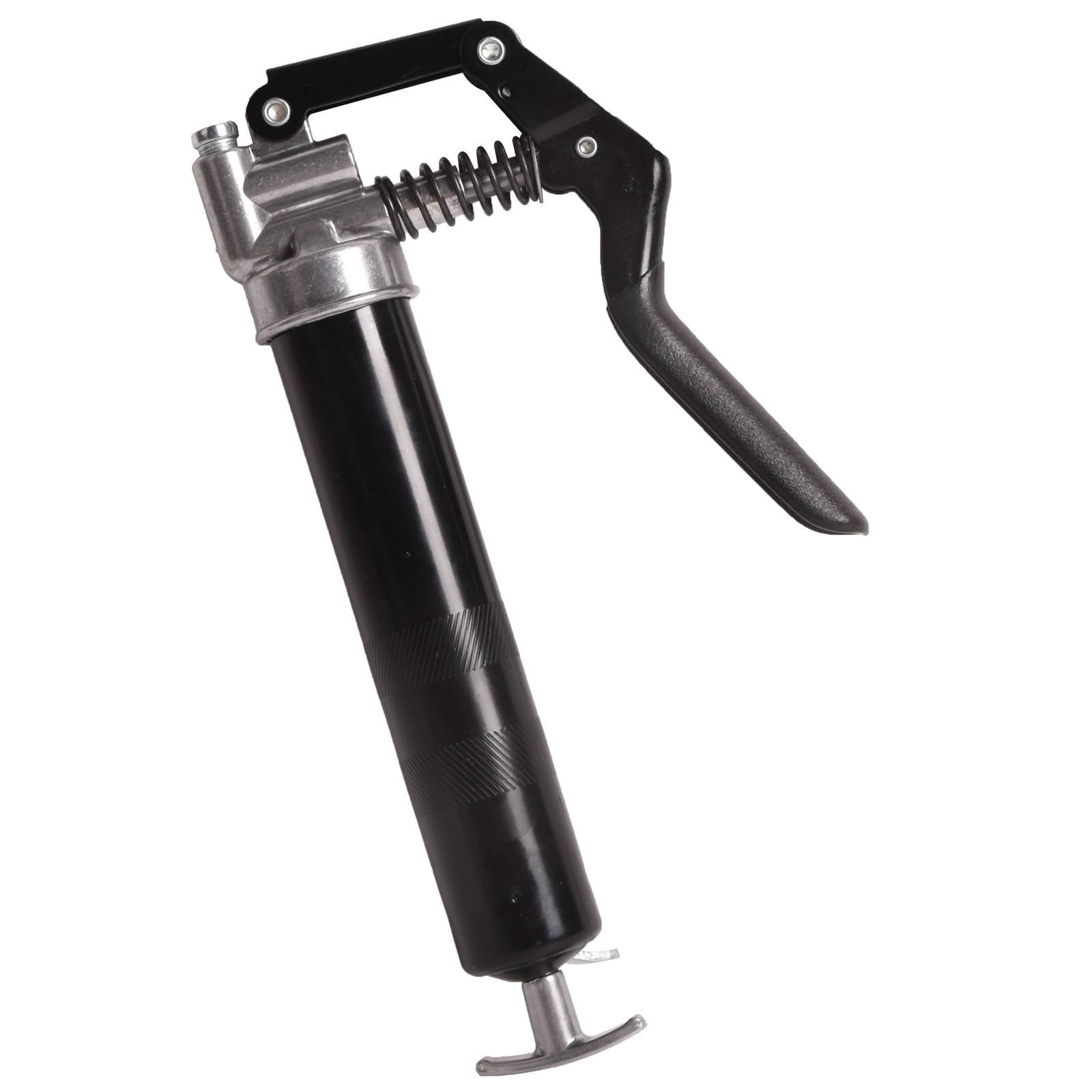 Dawot Hand Grease Gun 3500 PSI Pistol Grip Grease Gun Set 3oz Load Greasegun with 15" Spring Flexible Hose, Sharp Type Nozzle, Extension Rigid Pipe