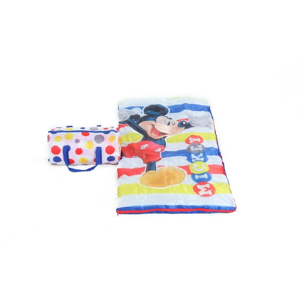 Disney Mickey Mouse Sleeping Bag Slumber Duffle Set Walmart Com Walmart Com