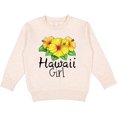thumbnail image 2 of Inktastic Hawaii Girl Hibiscus Flowers Toddler Sweatshirt, 2 of 4
