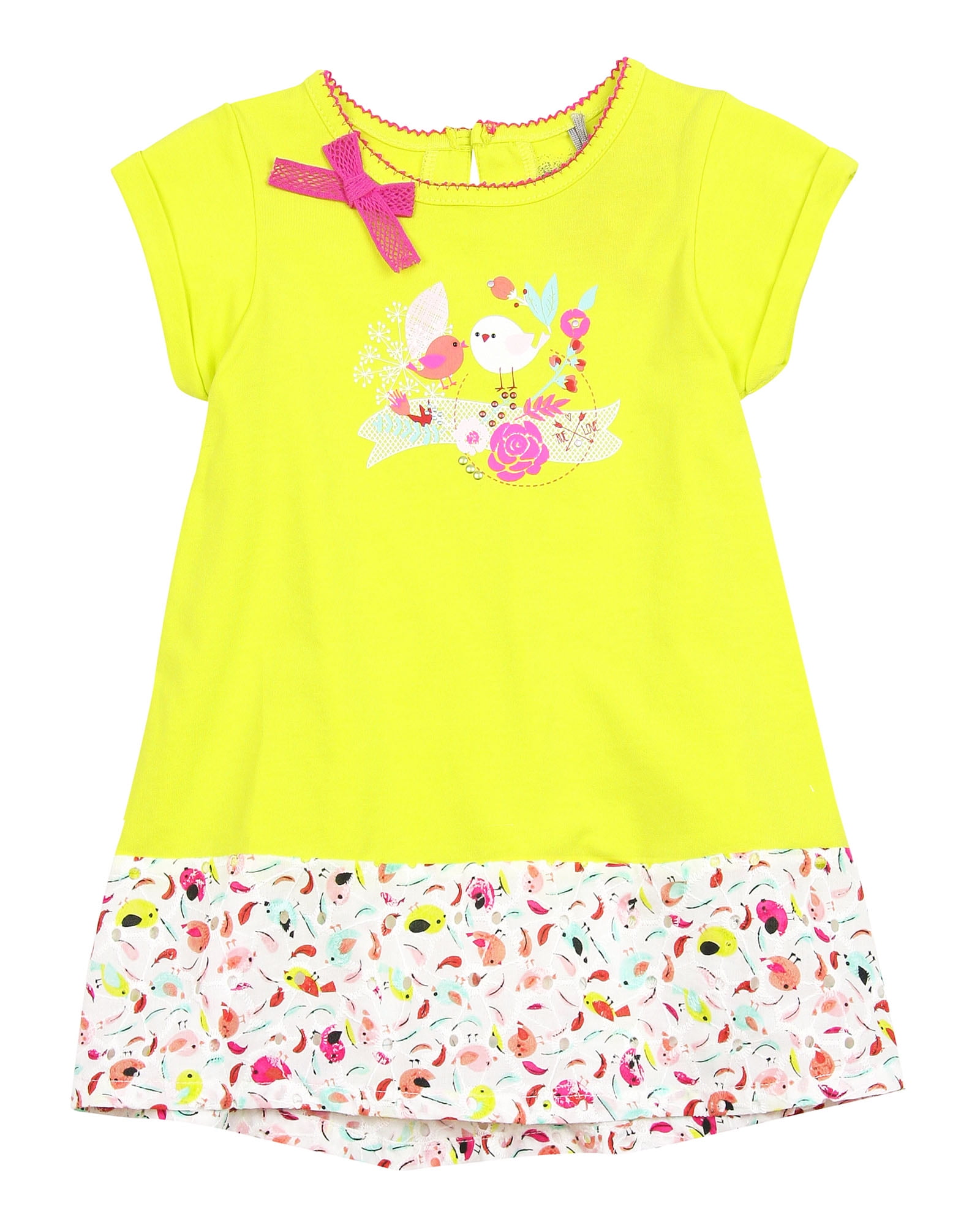 Deux par Deux Girls Jersey Tunic Turquoise Apples Meet Pears Sizes 18M-6