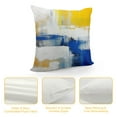 thumbnail image 4 of Wuche  Blue and Yellow Abstract Art Pillow Cover, Modern Gray Home Decorative Throw Pillows Covers Cushion Cover for Bedroom Sofa Living Room, 4 of 5