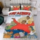 thumbnail image 4 of Fat Albert y los Niños Cosby Conjunto de sábanas temático, trío de piezas, cómodo y amigable con la piel, diseño único, regalo de decoración para el hogar para familiares, amigos y fans,140cm *210cm, 4 of 6