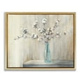 thumbnail image 5 of Stupell Industries Beautiful Cotton Flower Grey Brown Painting Metallic Gold Framed Floating Canvas Wall Art, 16x20, by Julia Purinton, 5 of 5
