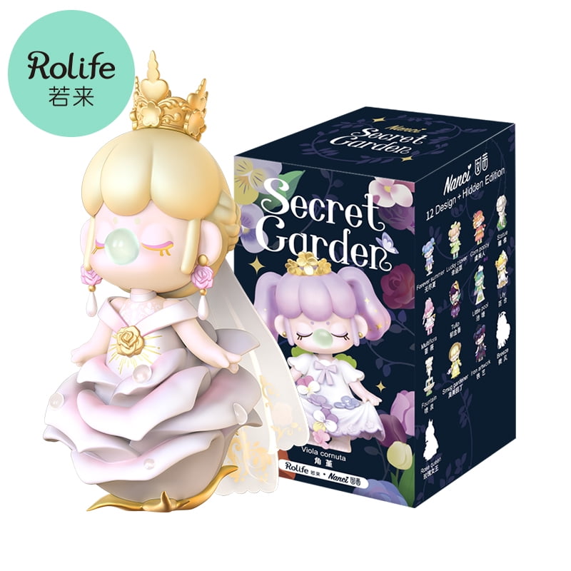 Rolife Nanci Secret Garden Series Mini Figure,Blind Box Figurine Gift  Mystery Box for Ages 5+,1 Random Character