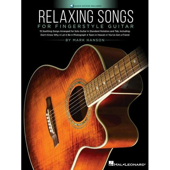 Hal Leonard Relaxing Songs for Fingerstyle Guitar - Guitar Solo TAB Songbook (Book/Audio Online)