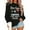 Black, variant on Dear Santa Just Bring Christmas Sweatshirts for Women 2025 Long Sleeve Crewneck Festive Graphic Sweatshirt Pullover Tops