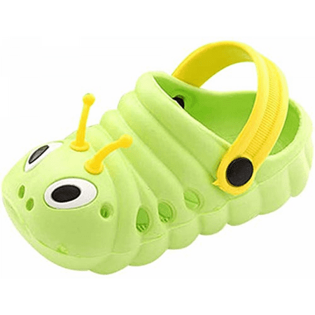 

Wish Baby Sandals Boys Girls Sandals Cute Caterpillar Slip On Lightweight Kids Beach Slipper ----- Green（Size 29） S112