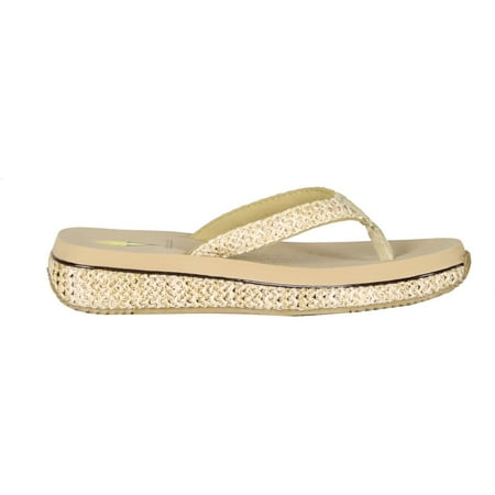 tan volatile flip flops