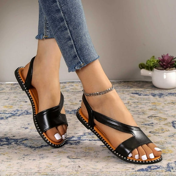 Pisexur Sandals Womens Sandales d'Été pour Femmes Mode Décontractée Sandales Plates Tongs Sandales pour Femmes